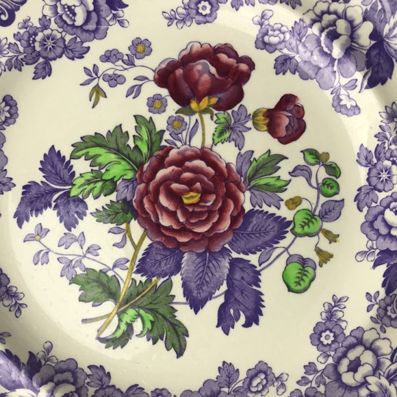 Spode copeland England Mayflower china floral plate - Picture 3 of 8